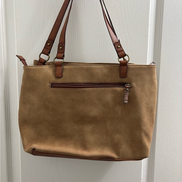 b.o.c. Brown Messenger Bag with Vintage Faux Leather Style - Picture 2 of 10